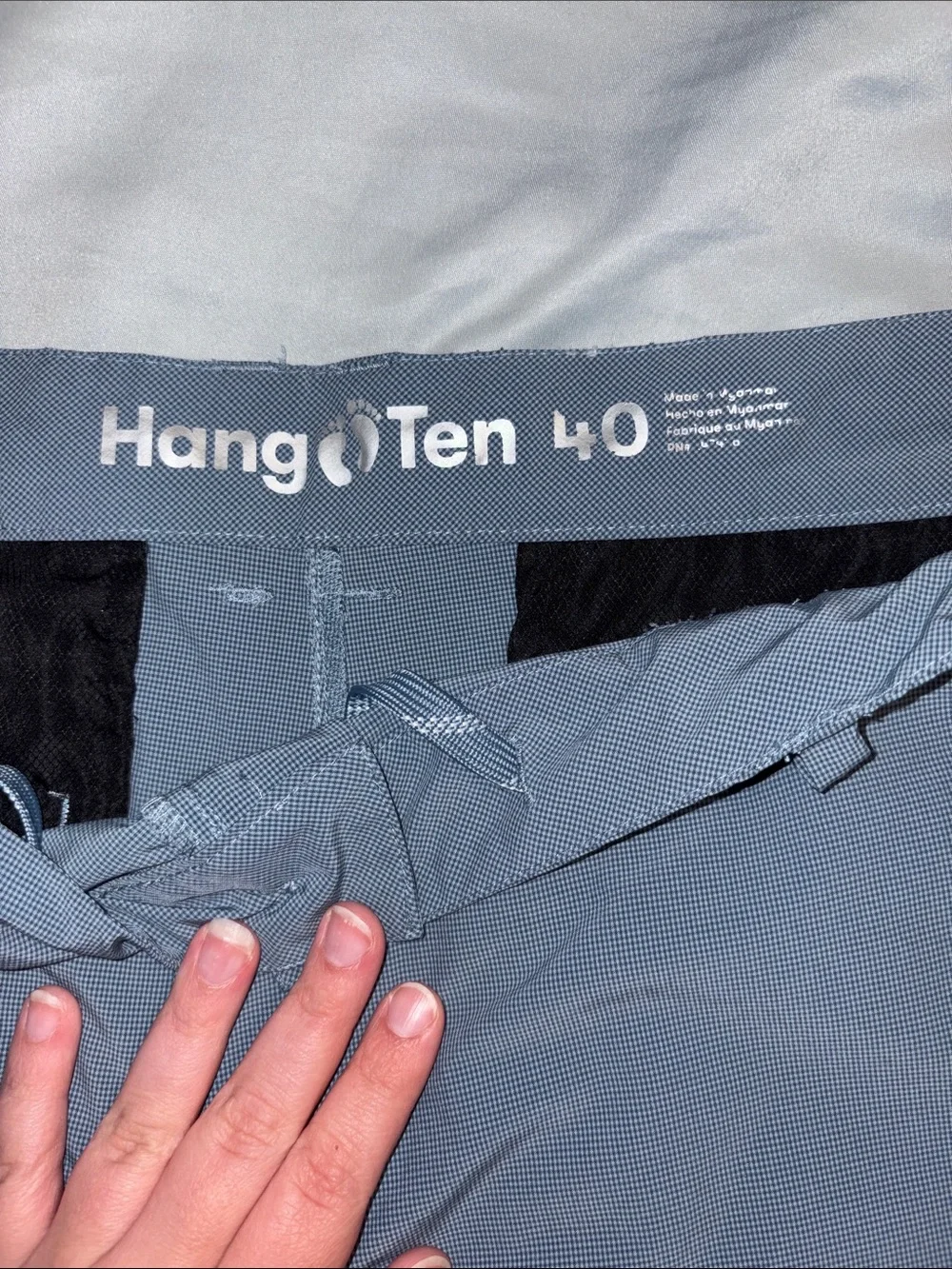 Men's Shorts - Black, Khaki Gray, Light Blue, Black & Grey Striped